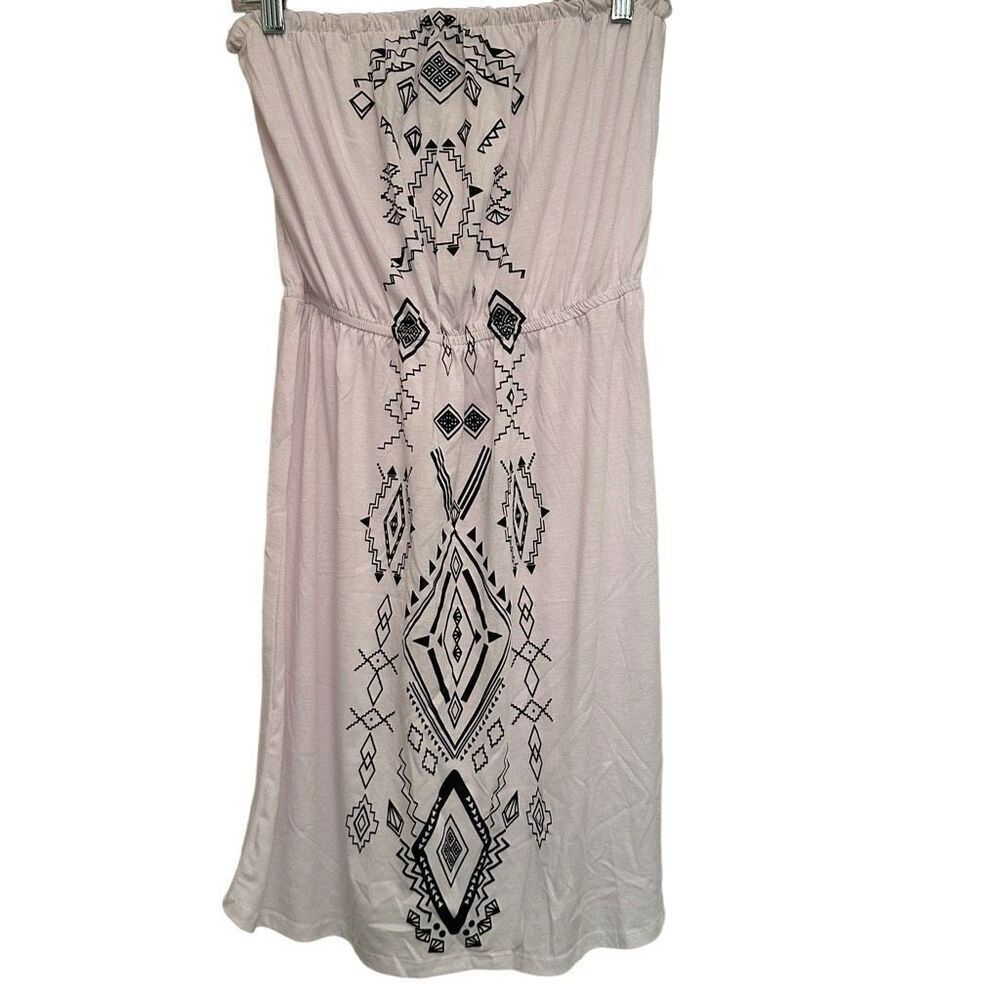 LA Class white aztec swim coverup- size s